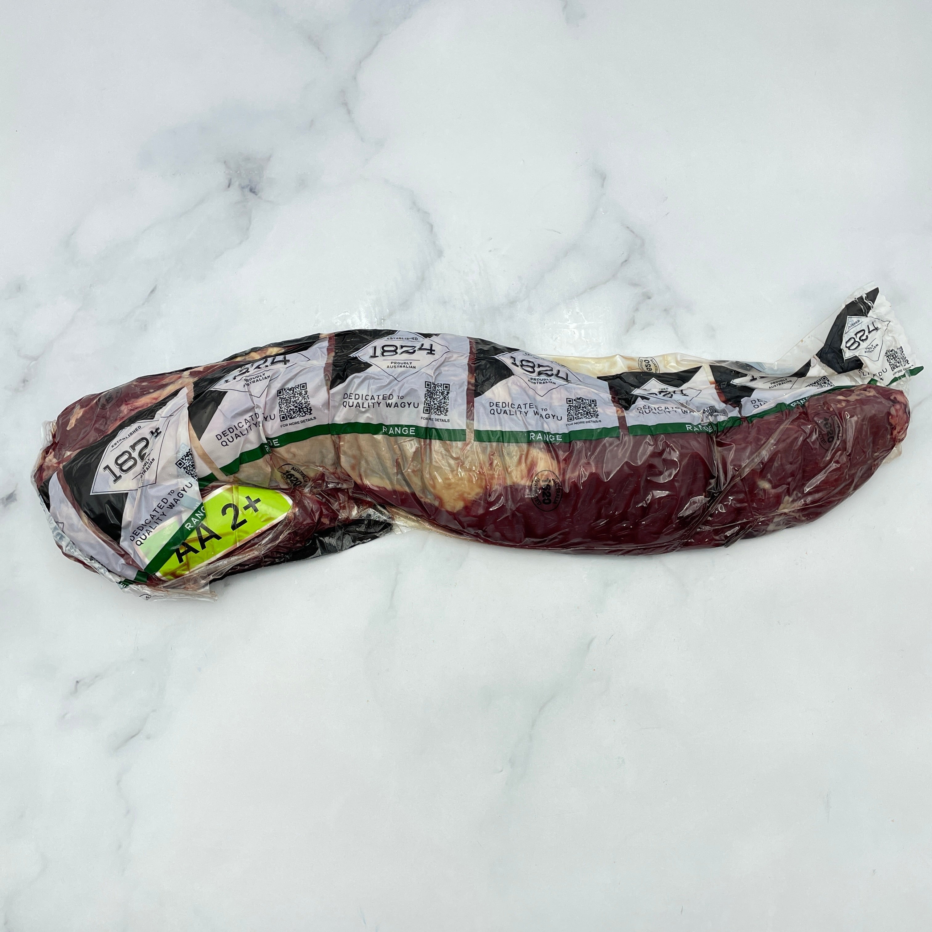 1824 Grass Fed Wagyu Eye Fillet MB 2+ 56.99kg Super Butcher