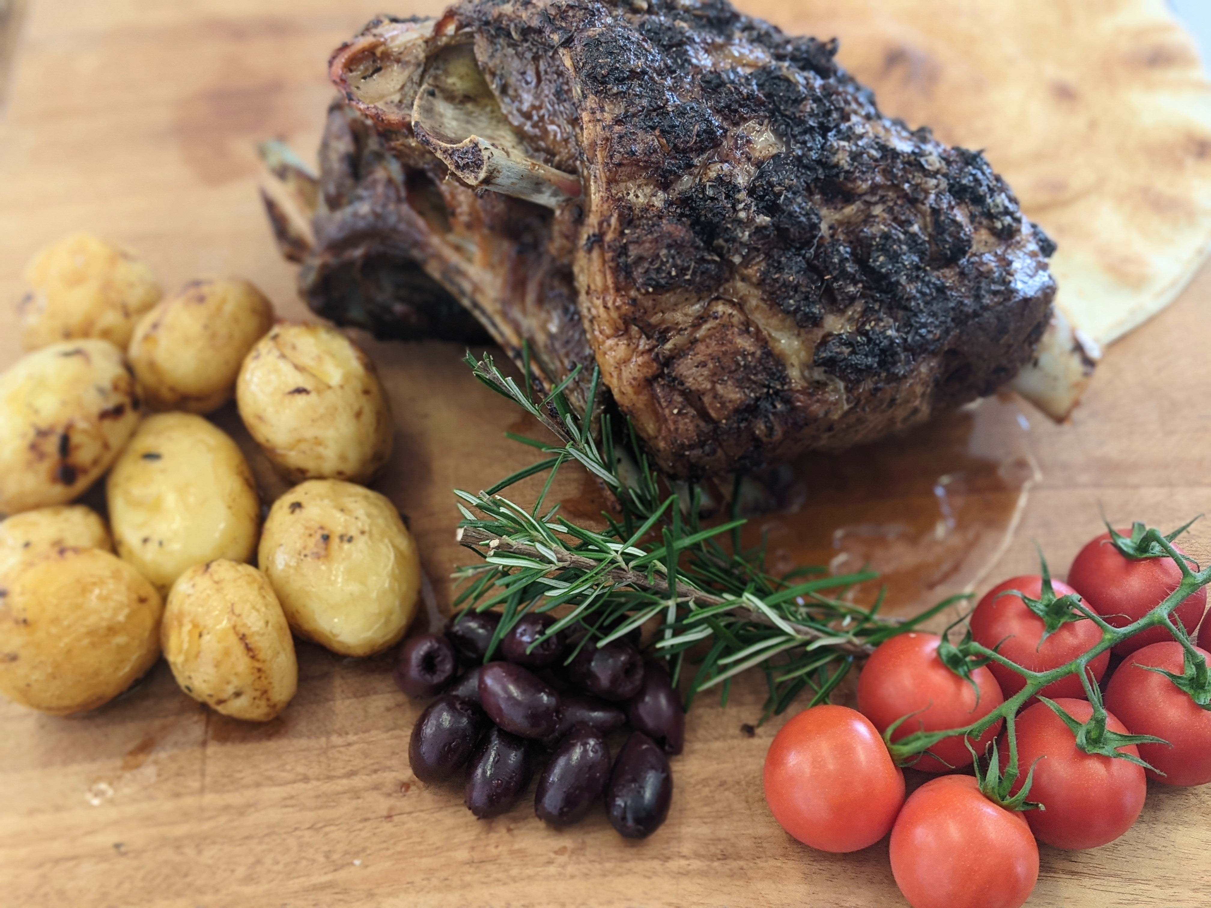 Slow Roasted Lamb Shoulder W/ Lamb Fat Potatoes – Super Butcher
