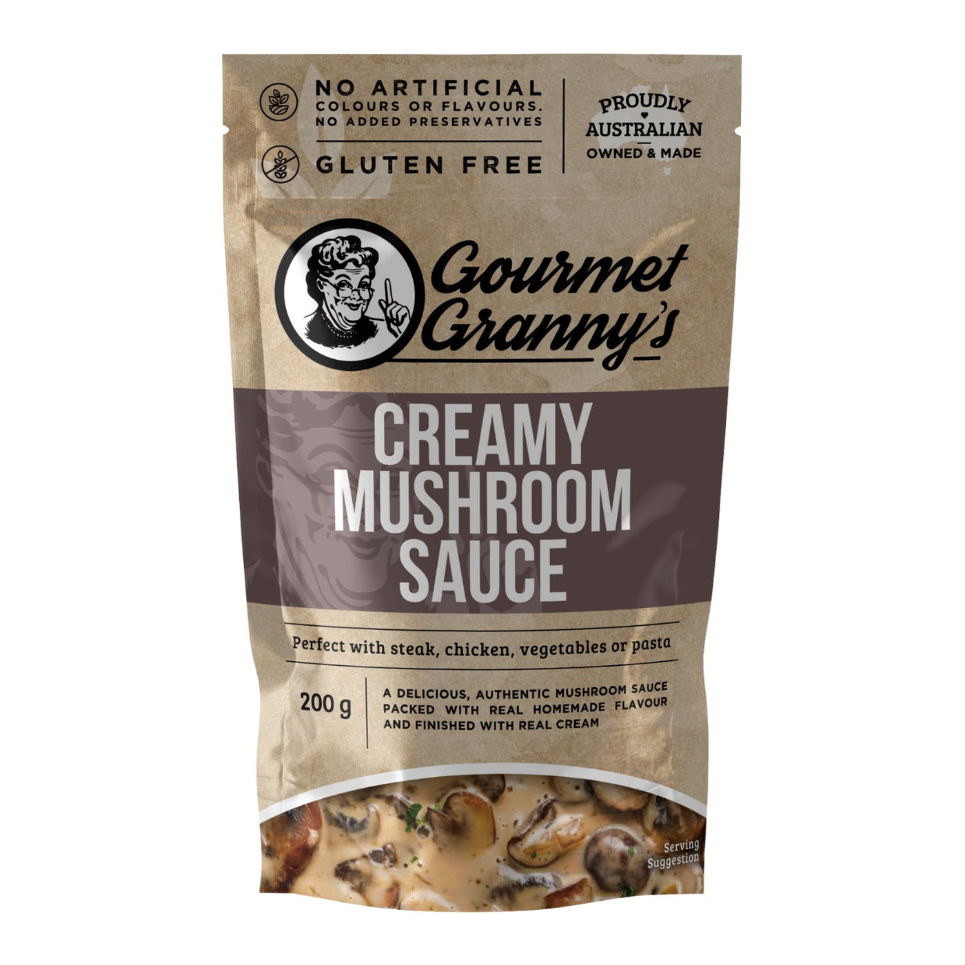 Gourmet Granny's Liquid Creamy Mushroom Sauce 200g