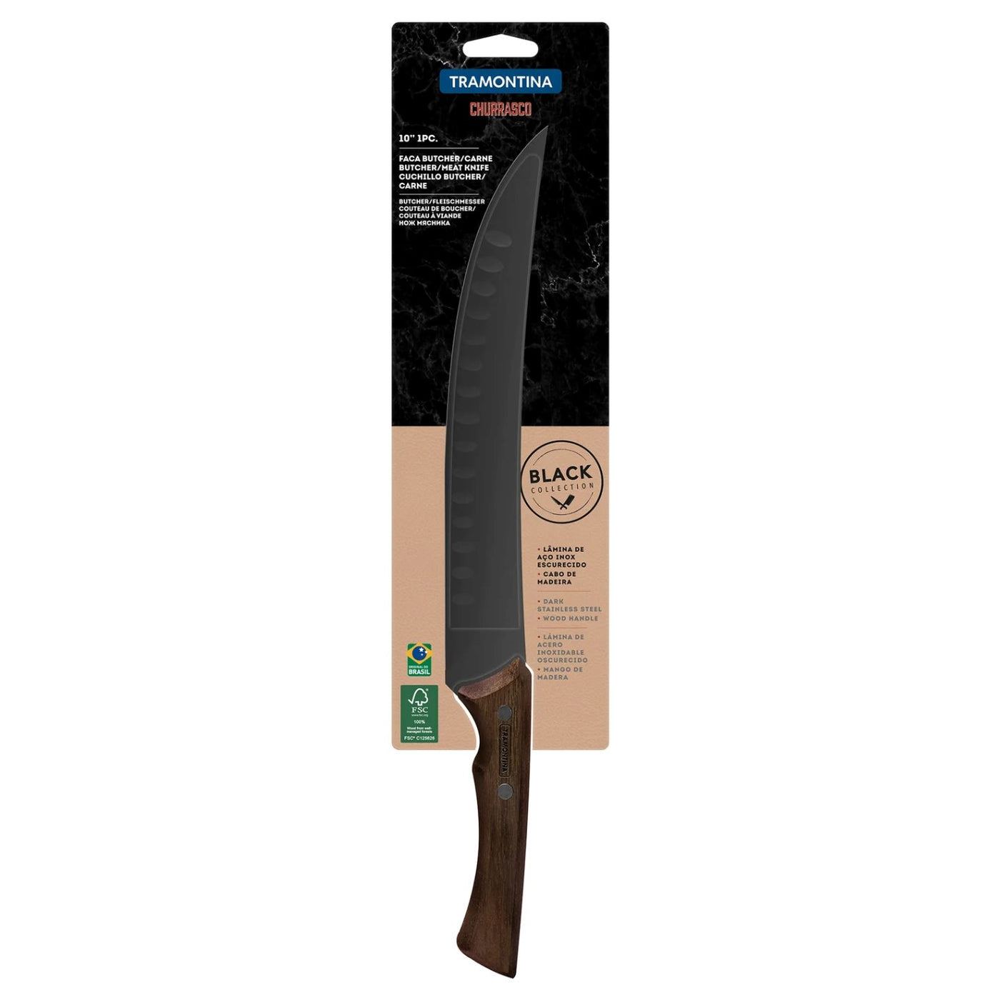 Tramontina Churrasco Black Collection Butcher Knife 10"