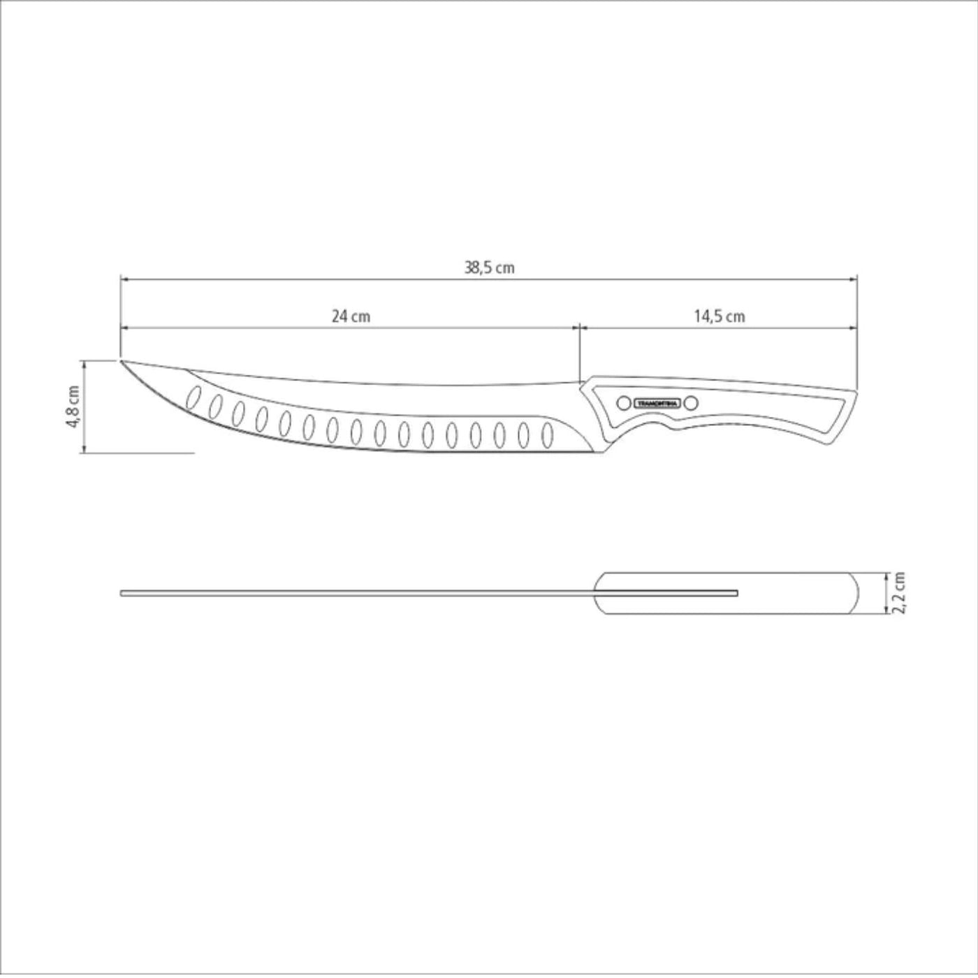 Tramontina Churrasco Black Collection Butcher Knife 10"