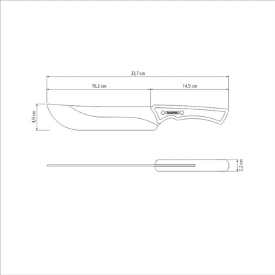 Tramontina Churrasco Black Collection Meat Knife 8"