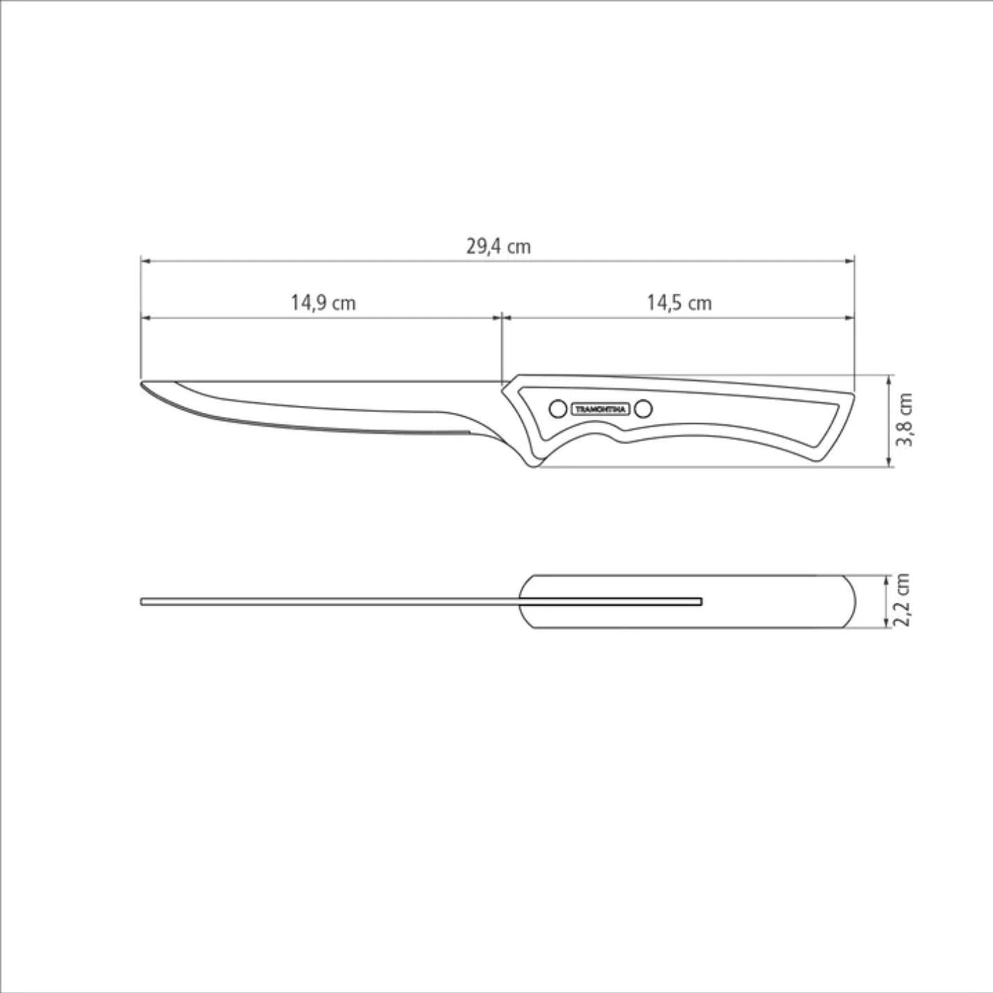 Tramontina Churrasco Black Collection Boning Knife 6"