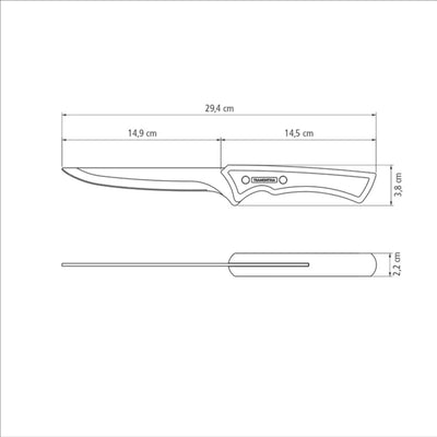 Tramontina Churrasco Black Collection Boning Knife 6"