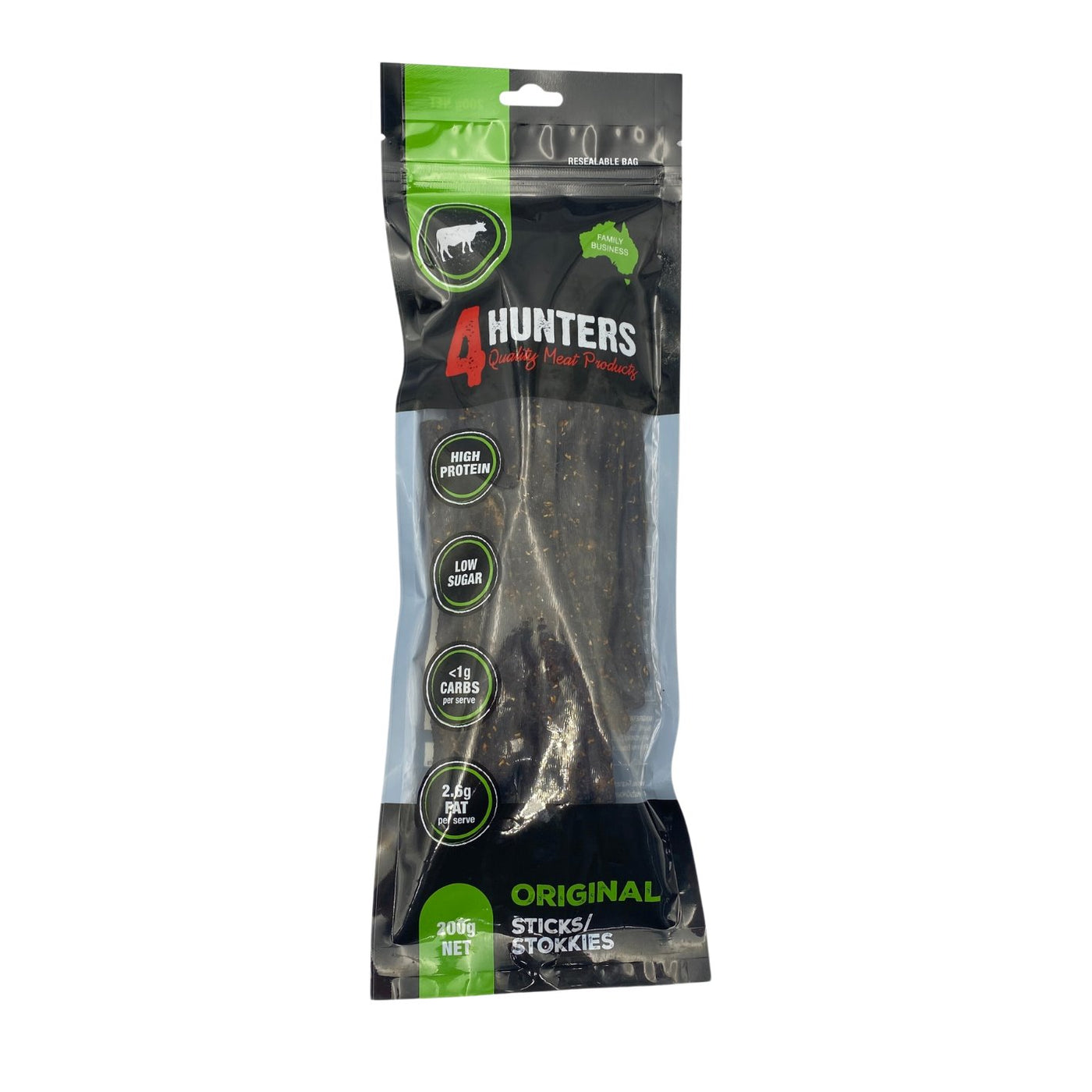 4 Hunters Original Jerky Sticks 200g