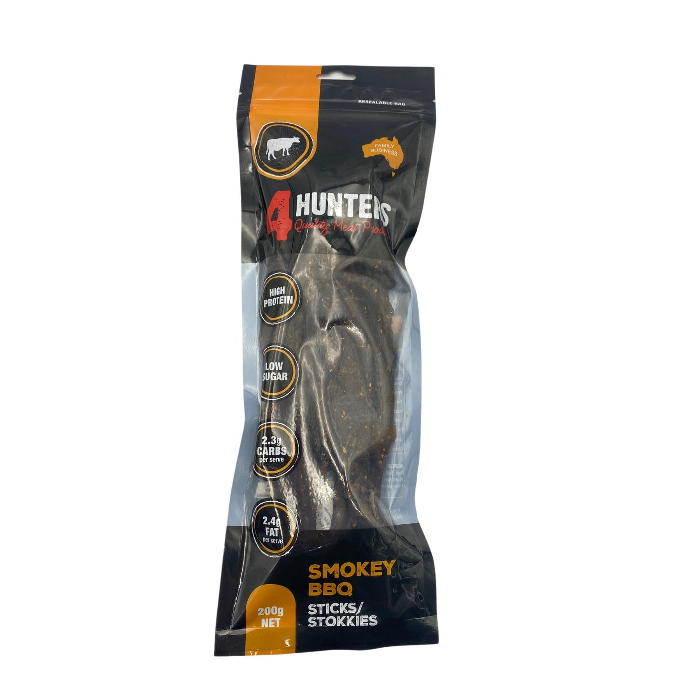 4 Hunters Smokey BBQ Jerky Sticks 200g