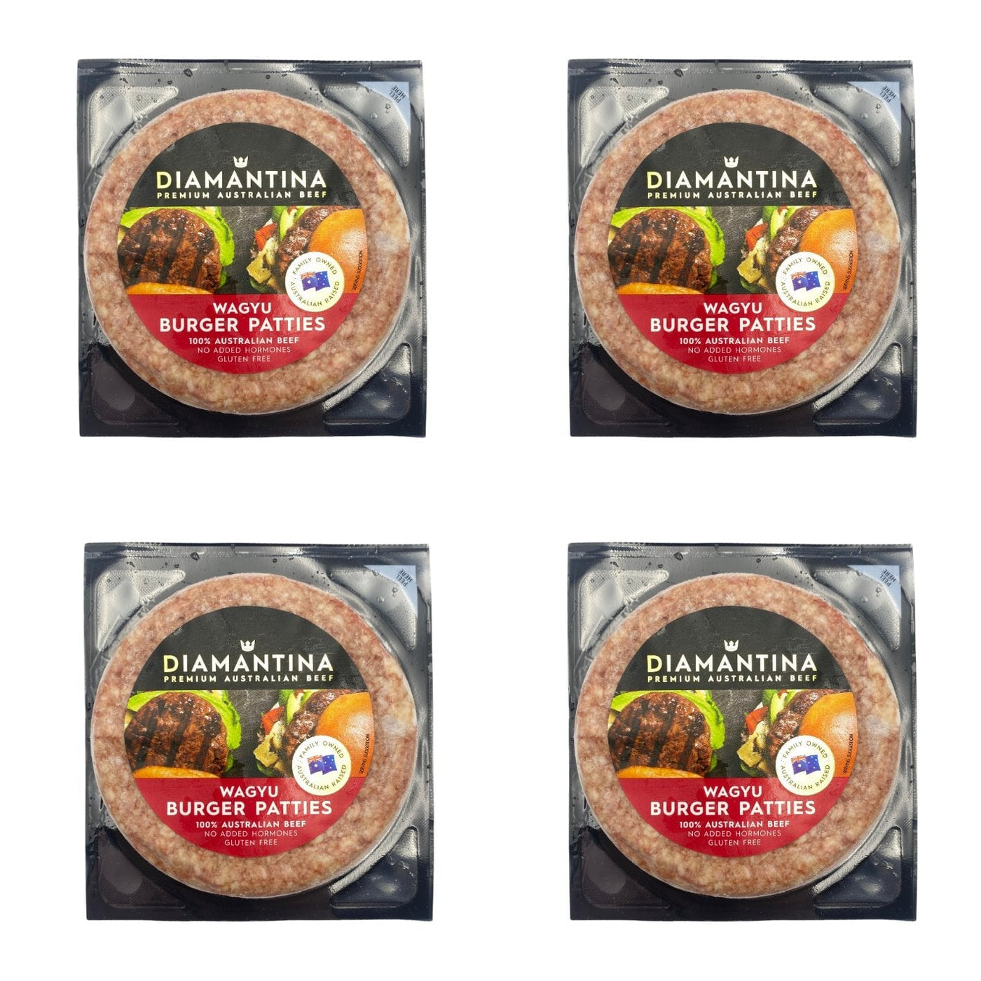 100% Wagyu Beef Burgers 150g - 4 Pack