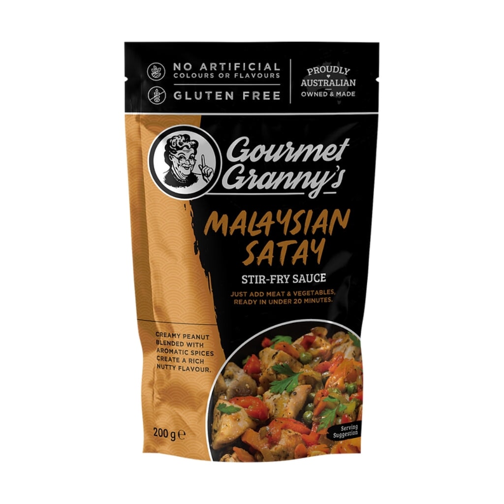 Gourmet Granny's Stir-Fry Sauce 200g - Malaysian Satay