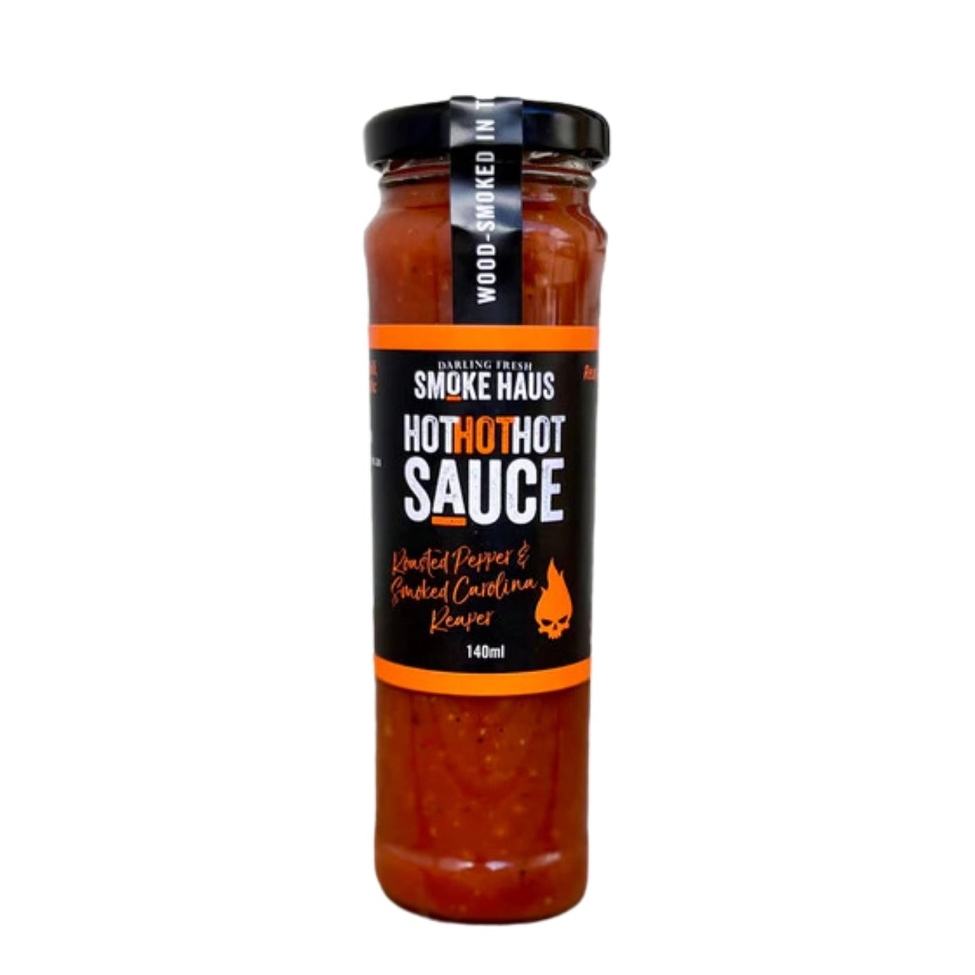 Smoke Haus Hot Hot Hot Sauce with Roasted Pepper & Smoked Carolina Reaper 140ml