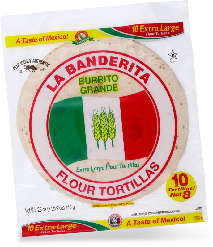 La Banderita Burrito Tortillas