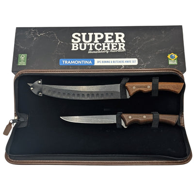 Super Butcher X Tramontina 3pc Boning & Butcher's Knife Set