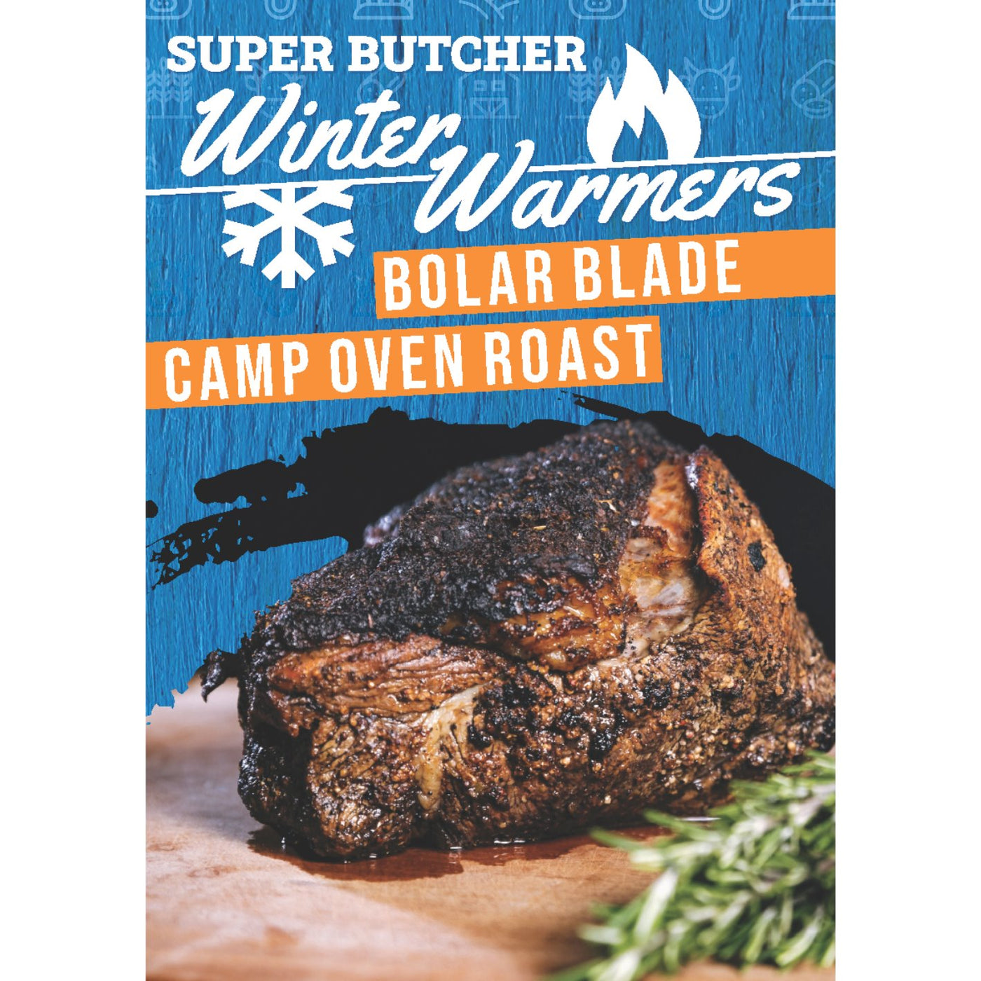 Bolar Blade Camp Oven Roast Recipe Card