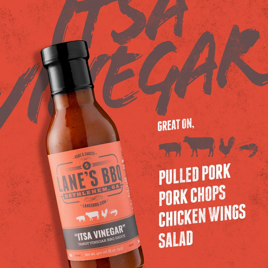 Lane's BBQ Itsa Vinegar BBQ Sauce 365ml