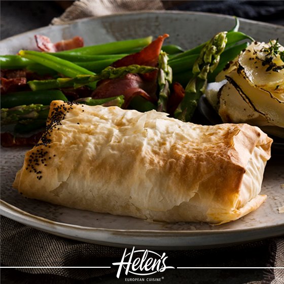 Creamy Chicken & Camembert Filo Pastry