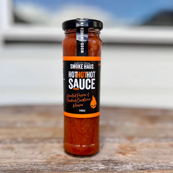 Smoke Haus Hot Hot Hot Sauce with Roasted Pepper & Smoked Carolina Reaper 140ml