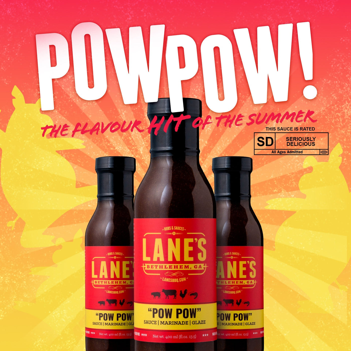 Lane's BBQ Pow Pow Sauce 365ml