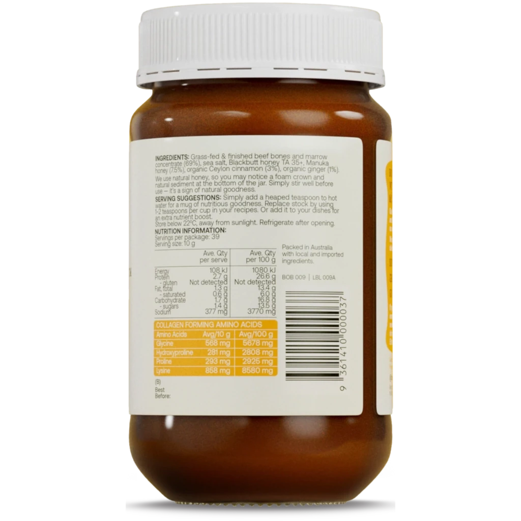 Best of the Bone Manuka Honey Bone Broth Concentrate 390g