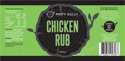 Misty Gully Chicken BBQ Rub 210g
