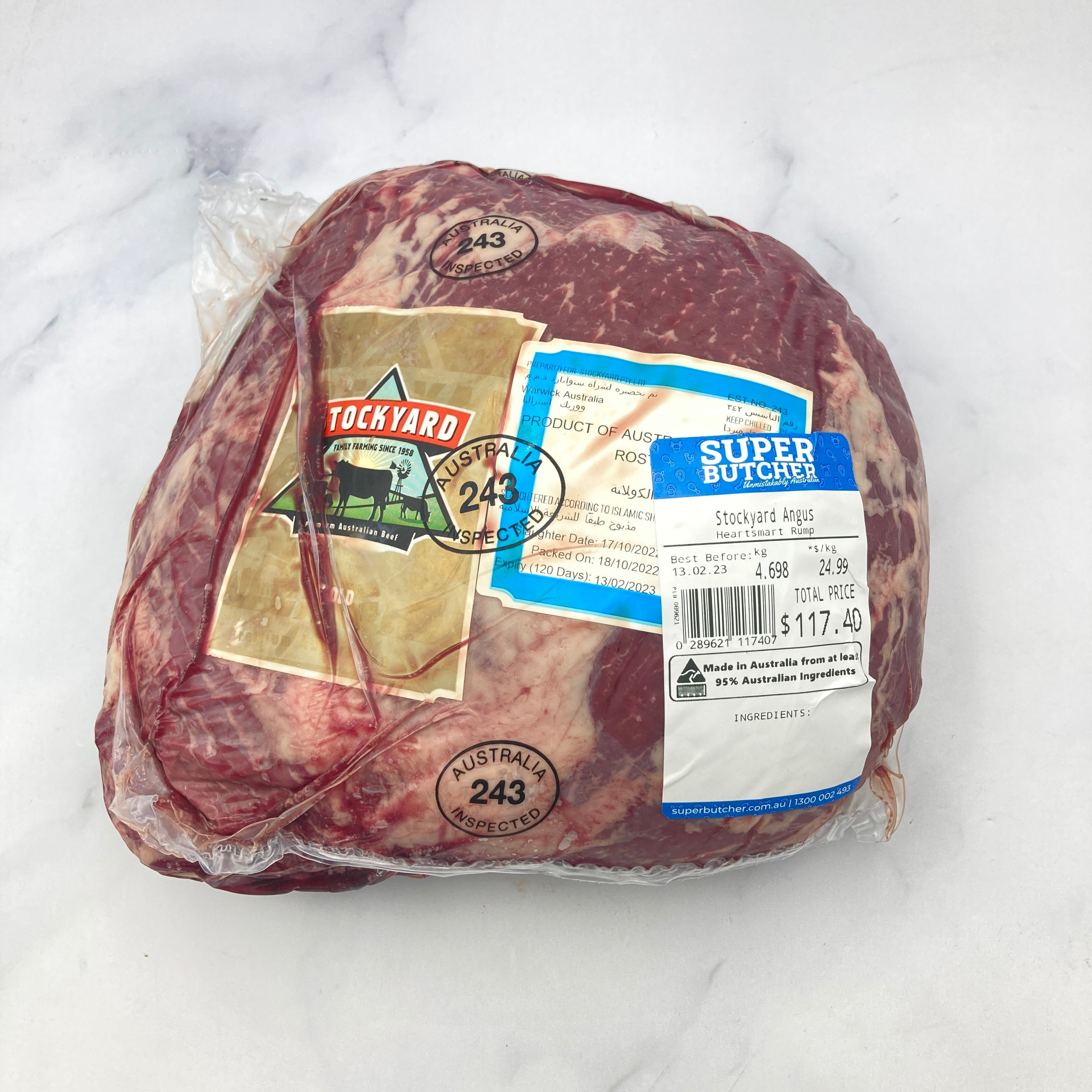 Stockyard Angus Heart Smart Rump | $24.99kg – Super Butcher
