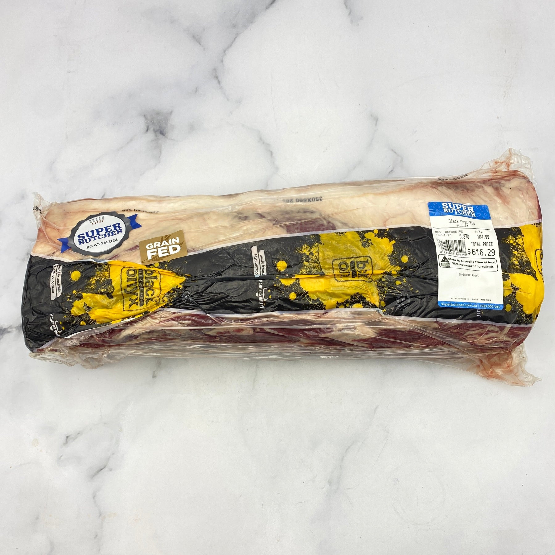 Black Onyx MB3+ Black Angus Rib Fillet | $104.99kg – Super Butcher