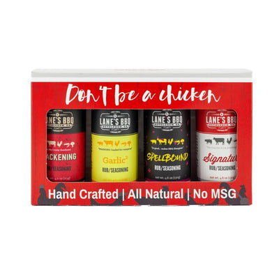Lane's "Don't Be A Chicken" 4 Rub Gift Pack