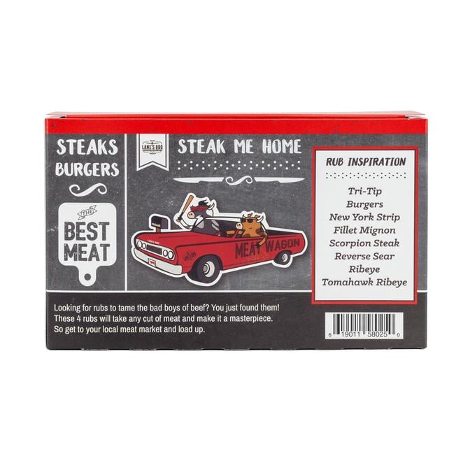 Lane's "Steak Me Home" 4 Rub Gift Pack
